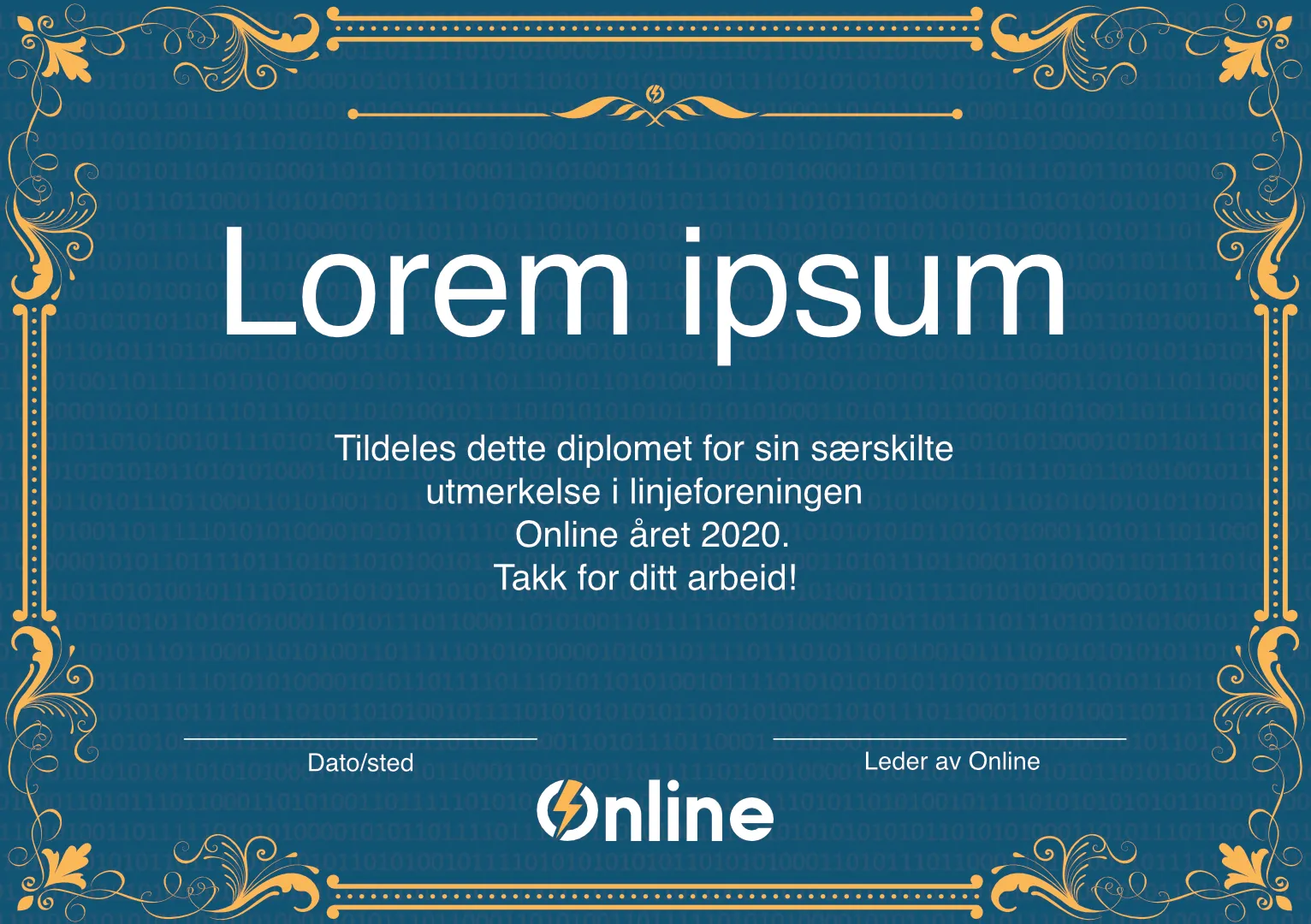 Diplom for særskilt utmerkelse